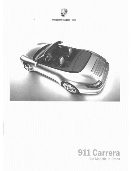 2005 PORSCHE 911 CARRERA HARDCOVER BROCHURE DUITS