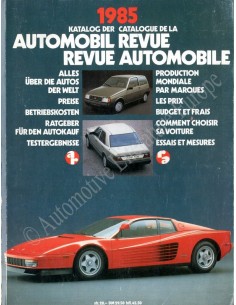 1985 AUTOMOBIL REVUE JAHRESKATALOG DEUTSCH FRANZÖSISCH