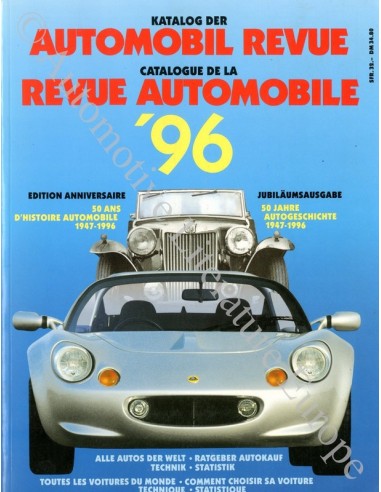 1996 AUTOMOBIL REVUE JAARBOEK DUITS FRANS