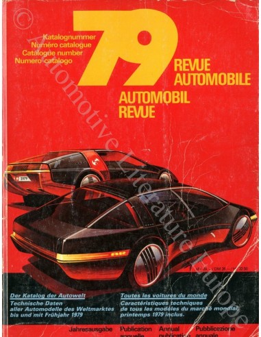 1979 AUTOMOBIL REVUE YEARBOOK GERMAN FRENCH