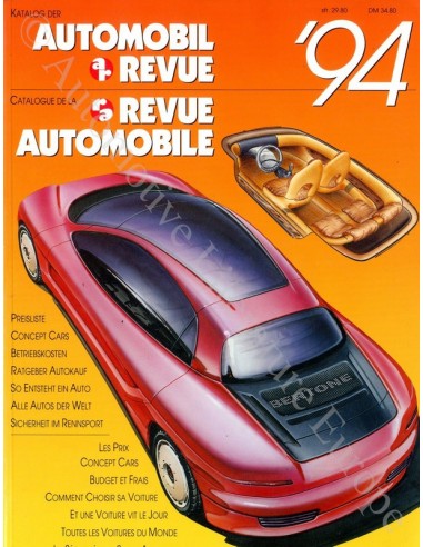 1994 AUTOMOBIL REVUE YEARBOOK GERMAN FRENCH
