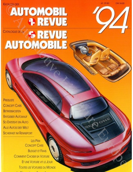 1994 AUTOMOBIL REVUE YEARBOOK GERMAN FRENCH
