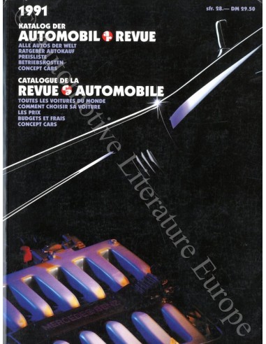 1991 AUTOMOBIL REVUE YEARBOOK GERMAN FRENCH
