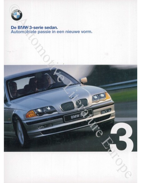 1999 BMW 3 SERIE SEDAN BROCHURE NEDERLANDS