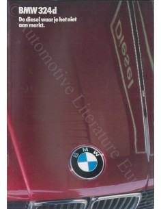 1986 BMW 3 SERIE DIESEL BROCHURE DUTCH