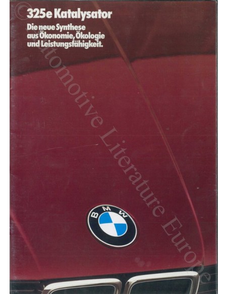 1985 BMW 3ER PROSPEKT DEUTSCH