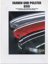 1990 BMW 8 SERIES COLOUR AND UPHOLSTERY BROCHURE
