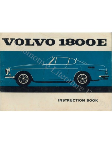 1970 VOLVO 1800E BETRIEBSANLEITUNG ENGLISCH