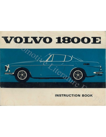 1970 VOLVO 1800E INSTRUCTIEBOEKJE ENGELS