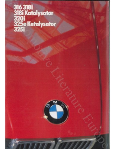 1985 BMW 3 SERIE BROCHURE DUITS