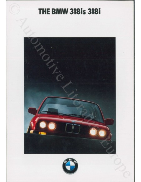1990 BMW 3 SERIE PROSPEKT ENGLISCH USA