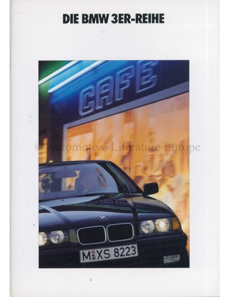 1992 BMW 3 SERIE BROCHURE DUITS