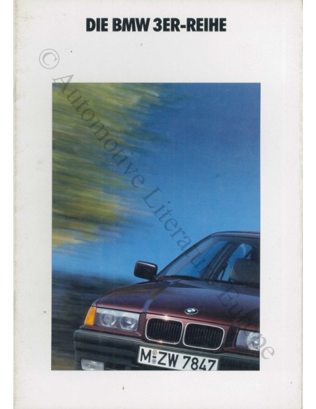 1990 BMW 3 SERIE BROCHURE DUITS