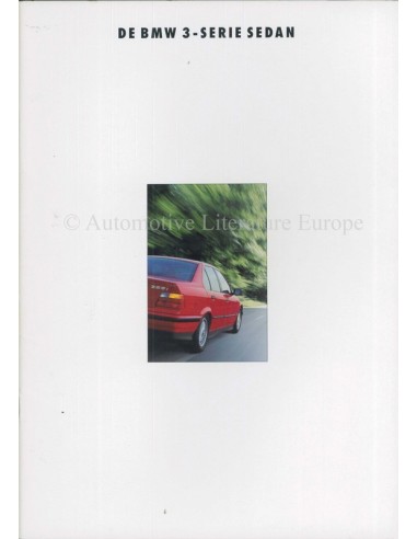 1992 BMW 3 SERIE BROCHURE NEDERLANDS