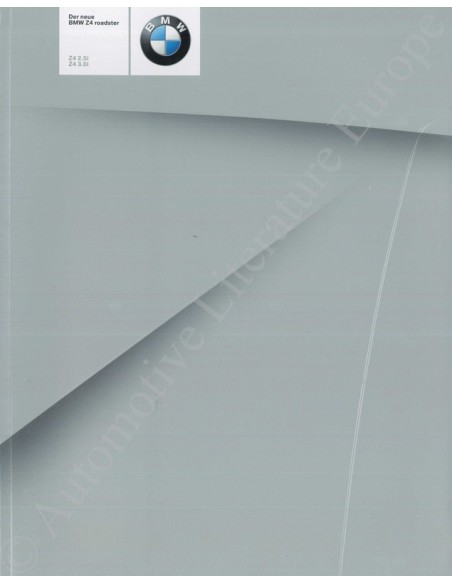 2003 BMW Z4 ROADSTER OWNER'S MANUAL DUTCH
