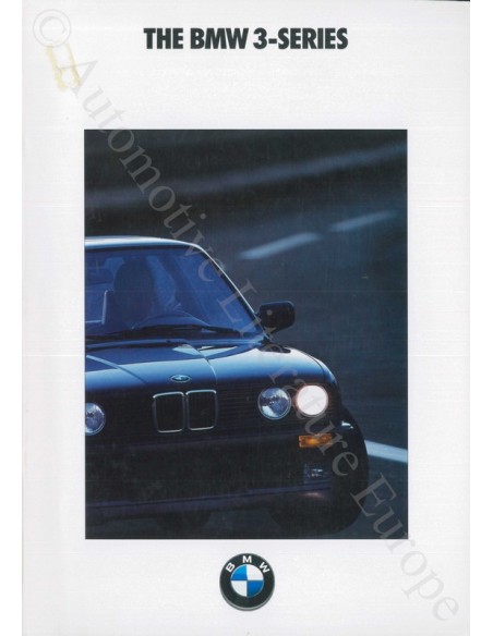1990 BMW 3 SERIE PROSPEKT ENGLISCH USA