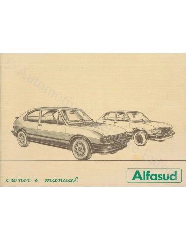 1981 ALFA ROMEO ALFASUD INSTRUCTIEBOEKJE DUITS