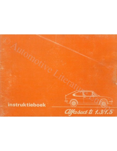 1979 ALFA ROMEO ALFASUD TI BETRIEBSANLEITUNG NIEDERLÄNDISCH