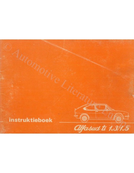1979 ALFA ROMEO ALFASUD TI BETRIEBSANLEITUNG NIEDERLÄNDISCH