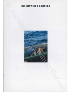 1992 BMW 3ER CABRIO PROSPEKT DEUTSCH