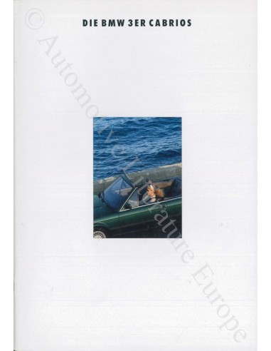 1992 BMW 3 SERIE CABRIO BROCHURE DUITS