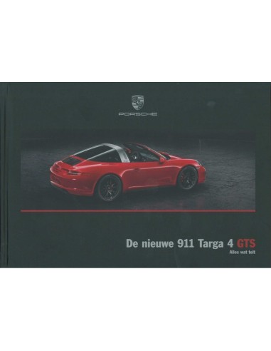 2015 PORSCHE 911 TARGA 4 GTS HARDCOVER BROCHURE NEDERLANDS