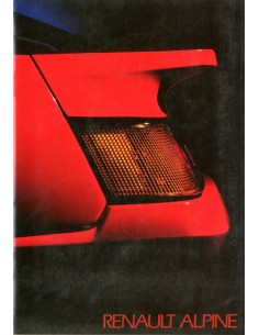1985 ALPINE GT V6 BROCHURE NEDERLANDS