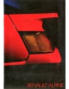 1985 ALPINE GT V6 BROCHURE NEDERLANDS