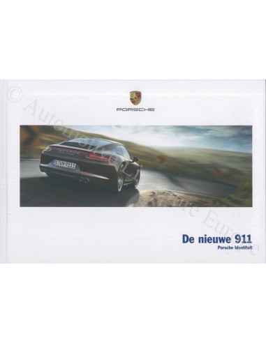 2013 PORSCHE 911 CARRERA HARDCOVER PROSPEKT NIEDERLÄNDISCH
