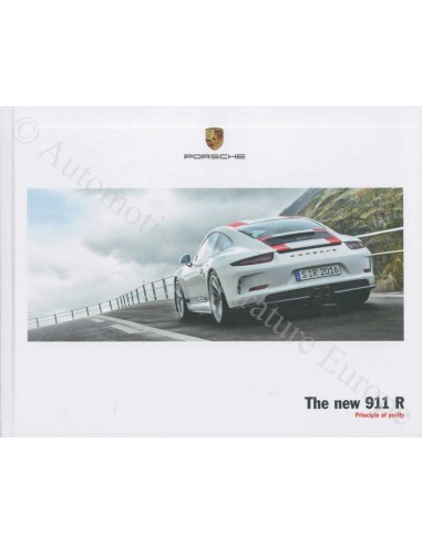2017 PORSCHE 911 R HARDCOVER BROCHURE ENGLISH