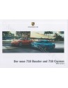 2017 PORSCHE 718 BOXTER & CAYMAN HARDCOVER PROSPEKT DEUTSCH