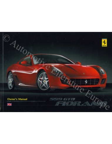 2008 FERRARI 599 GTB FIORANO INSTRUCTIEBOEKJE ENGELS 3174/08