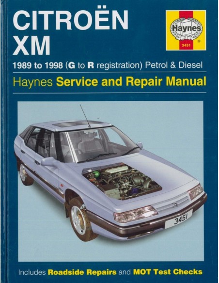 1989 - 1998 CITROEN XM REPAIR MANUAL ENGLISH