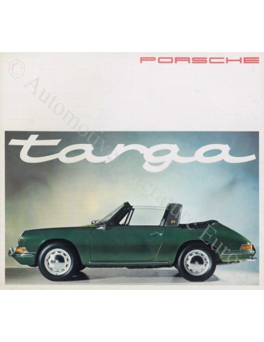 1965 PORSCHE 911 & 912 TARGA BROCHURE DUITS / ENGELS / FRANS