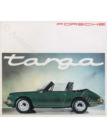 1965 PORSCHE 911 | 912 TARGA BROCHURE GERMAN |  ENGLISH | FRENCH