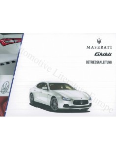 1994 MASERATI GHIBLI INSTRUCTIEBOEKJE ITALIAANS