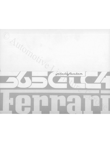 1971 FERRARI 365 GTC/4 PININFARINA PROSPEKT 50/71