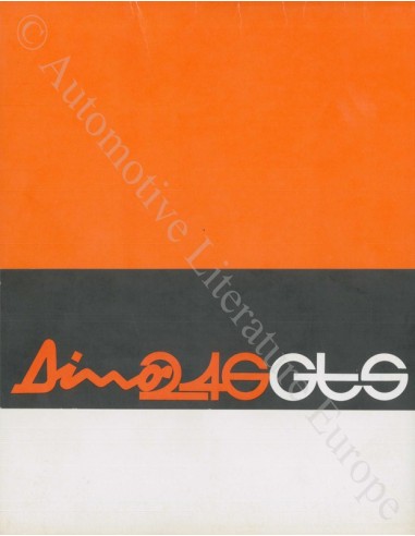 1973 FERRARI DINO 246GTS BROCHURE 76/73