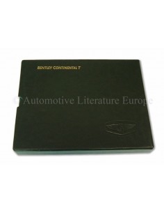 1999 BENTLEY CONTINENTAL T INSTRUCTIEBOEKJE ENGELS