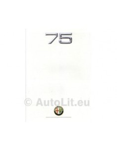 1988 ALFA ROMEO 75 BROCHURE NEDERLANDS