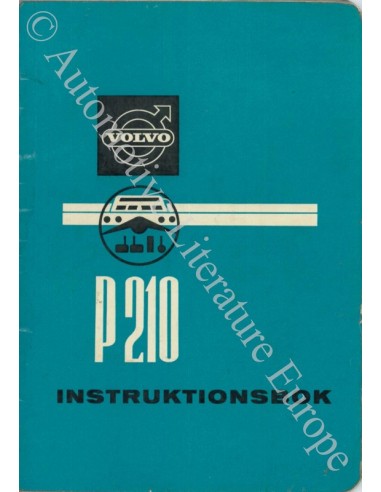 1957 VOLVO PV 444 INSTRUCTIEBOEKJE ZWEEDS