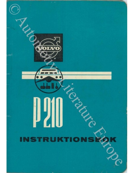 1957 VOLVO PV 444 INSTRUCTIEBOEKJE ZWEEDS