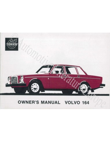 1974 VOLVO 164 INSTRUCTIEBOEKJE ENGELS
