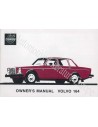 1974 VOLVO 164 OWNER'S MANUAL ENGLISH
