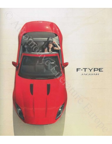 2013 JAGUAR F TYPE MEDIA BROCHURE ENGELS