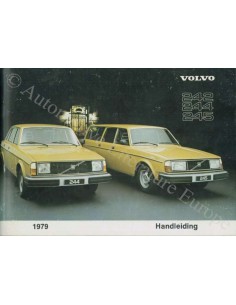 1979 VOLVO 242 244 245 BETRIEBSANLEITUNG NIEDERLÄNDISC