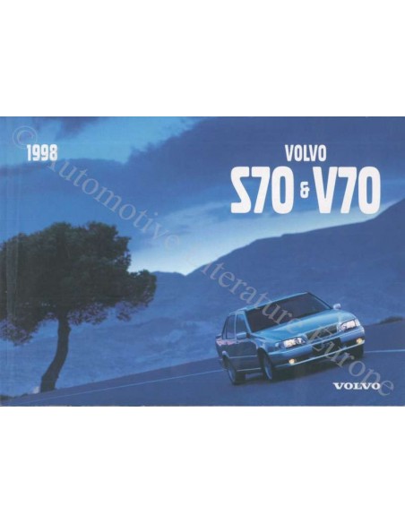 1998 VOLVO V70/S70 INSTRUCTIEBOEKJE DUITS