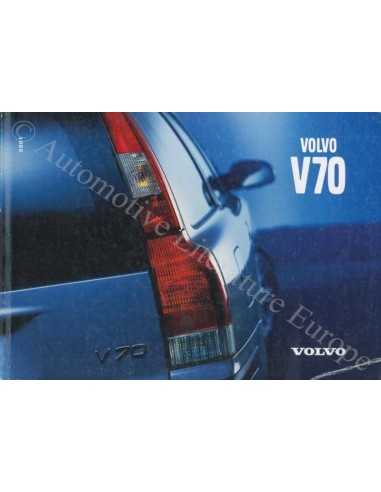 2001 VOLVO V70 OWNER'S MANUAL DUTCH