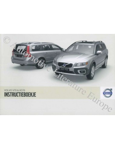 2008 VOLVO V70 R & XC70 INSTRUCTIEBOEKJE NEDERLANDS