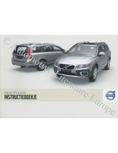 2009 VOLVO V70 & XC70 BETRIEBSANLEITUNG NIEDERLÄNDISCH